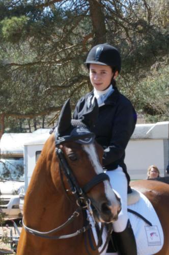 Manon et O'hara 1 ers au Champ Dep dressage club 1 élite