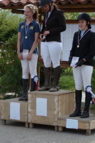 Podium : Manon et O'hara 3 èmes.